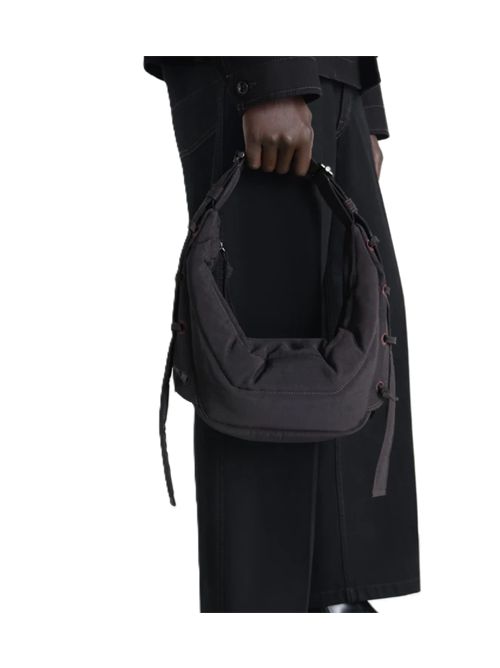 SMALL SOFT GAME BAG IN NYLON CANVAS Lemaire | BG293 LF1330BR490 DARKCHOCOLATE